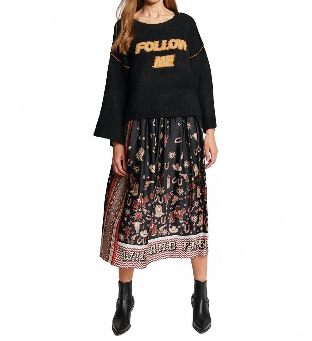 NEW ME369 follow me sweater in black